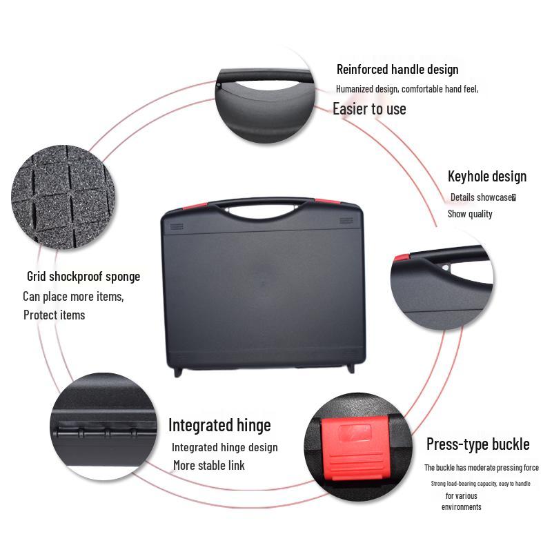 Multi-Functional Tool Storage: Handheld Plastic Box for Tools, Electric Drill, and Multimeter Equipment