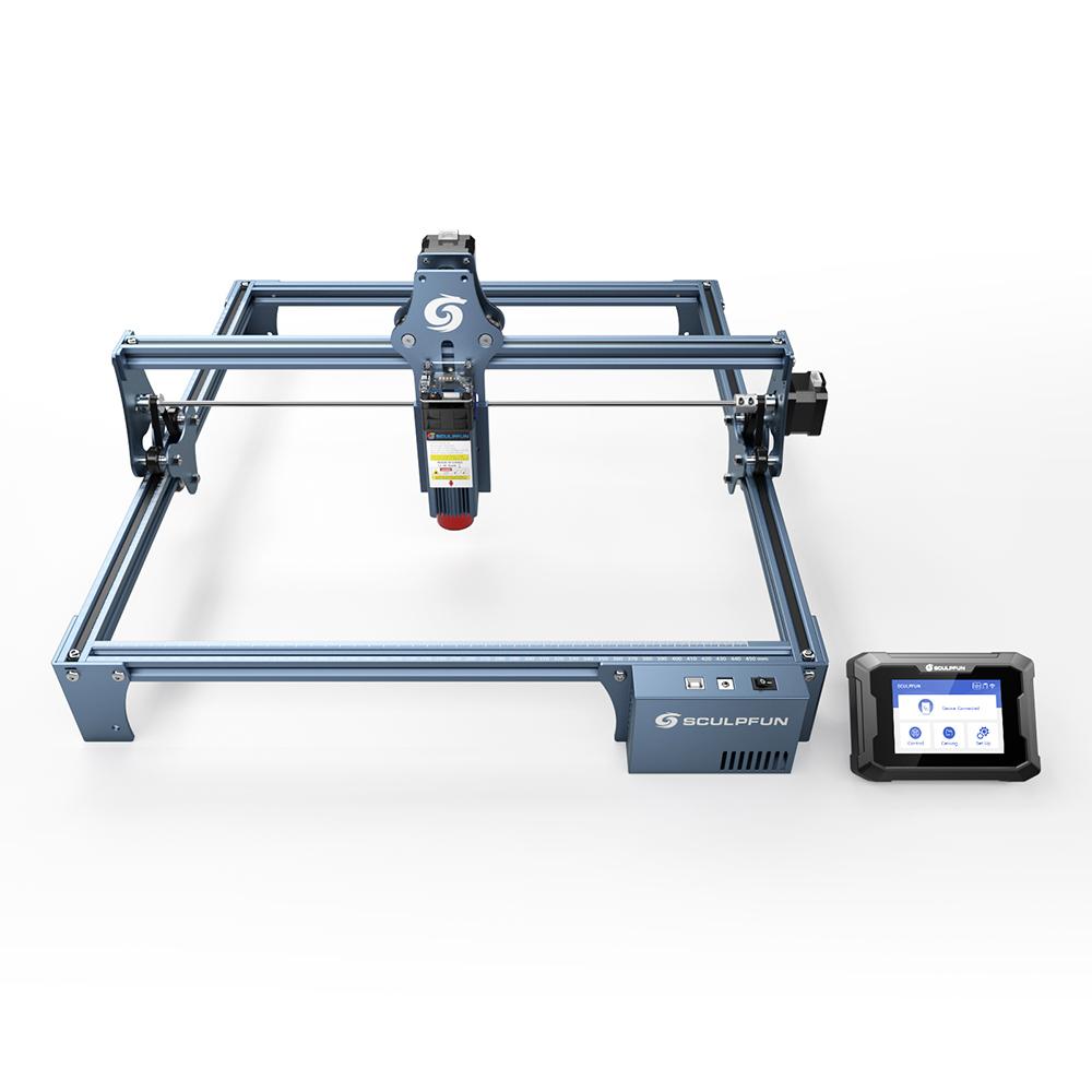 SCULPFUN TS1 3,5palcový dotykový displej, 480x320P, WiFi připojení, s porty pro SD kartu/ Type-C/ USB/ napájení