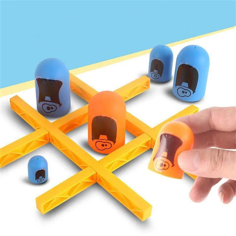 Board Game 2 Players Tic Tac Toe Big Eat Small Gobble Parent Children Interactive Competition Match Party Games Toys Gift