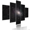 Helles Galaxie-Poster, Nebel, Weltraum, Universum, Wolken, Leinwandgemälde, 5-teilig, modulares Bild, Druck, Sternenhimmel, Wandkunst, Heimdekoration
