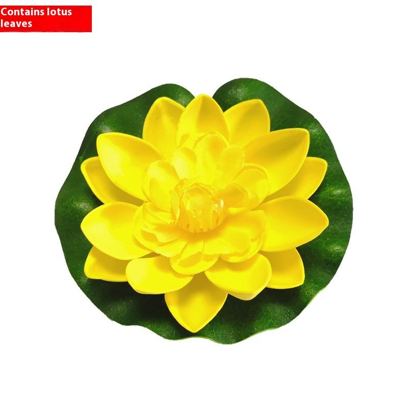 Имитация лотоса, лотос, аквариумный бассейн, пластиковый лотос, украшение для пруда, лотос, плавающий на воде, искусственные листья лотоса