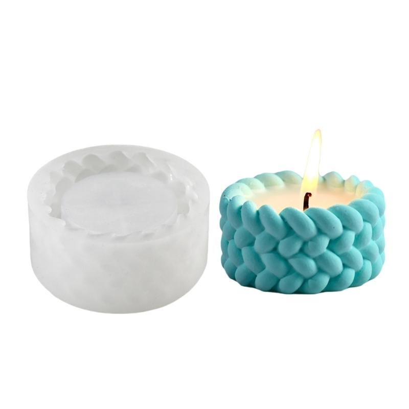

Woven Rope Resin Silicone Molds Epoxy Resin Silicone Molds for Tealight Holder, Succulents Planter Flowerpots Molds 1