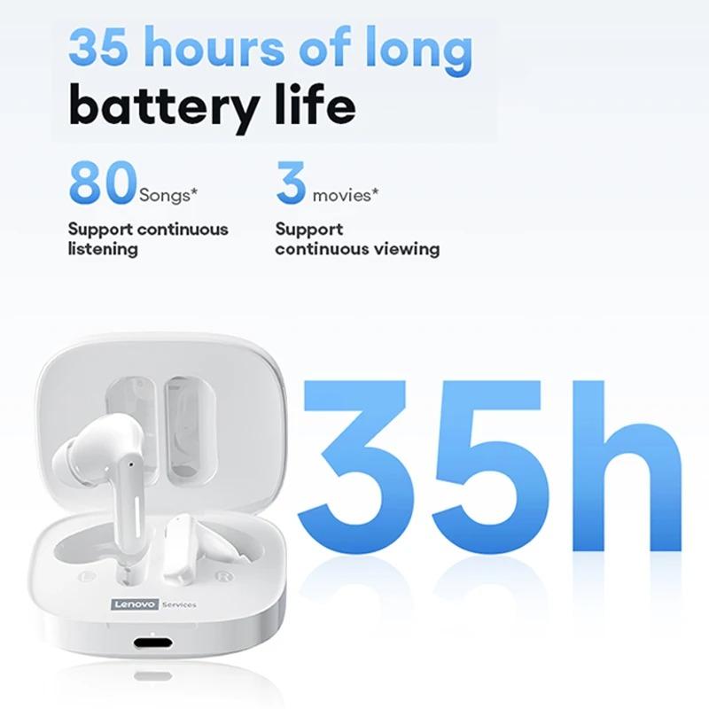 Original Lenovo LE209 Wireless Upgrade Bluetooth 6.0 Earphone Noise Canceling Sport Headphones 30H Long Battery Life Headset With Mic NEW