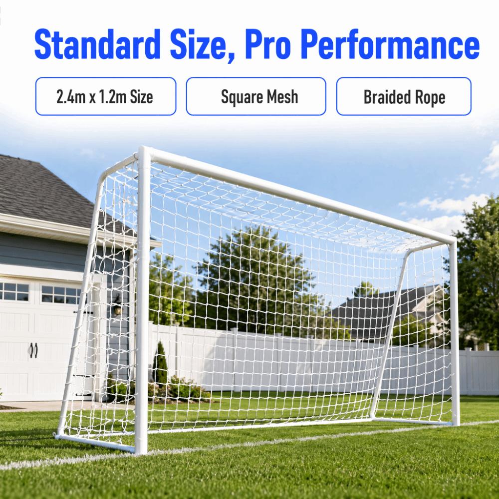 Braided Rope Replacement Soccer Net Square Mesh Soccer Post Net Soccer Goal Net Sports Field