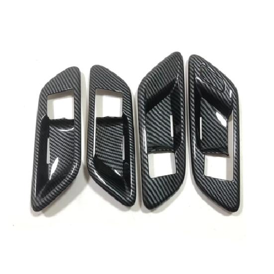 For Toyota Crown -2025 Carbon Fiber Inner Car Door Handle Bowl Cover