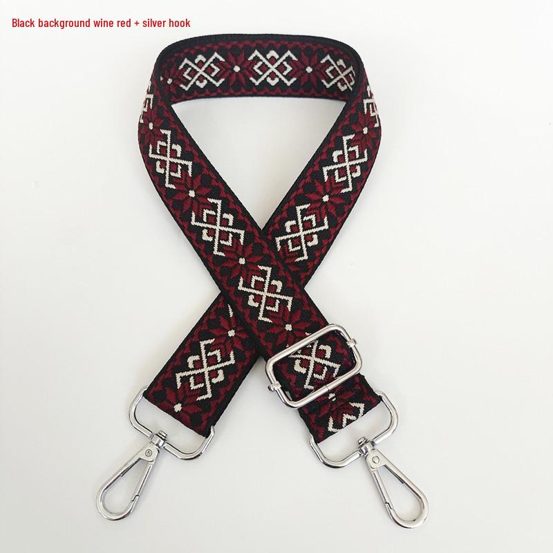 3.8cm Wide Diamond Jacquard Crossbody Strap for Bags and Backpacks.