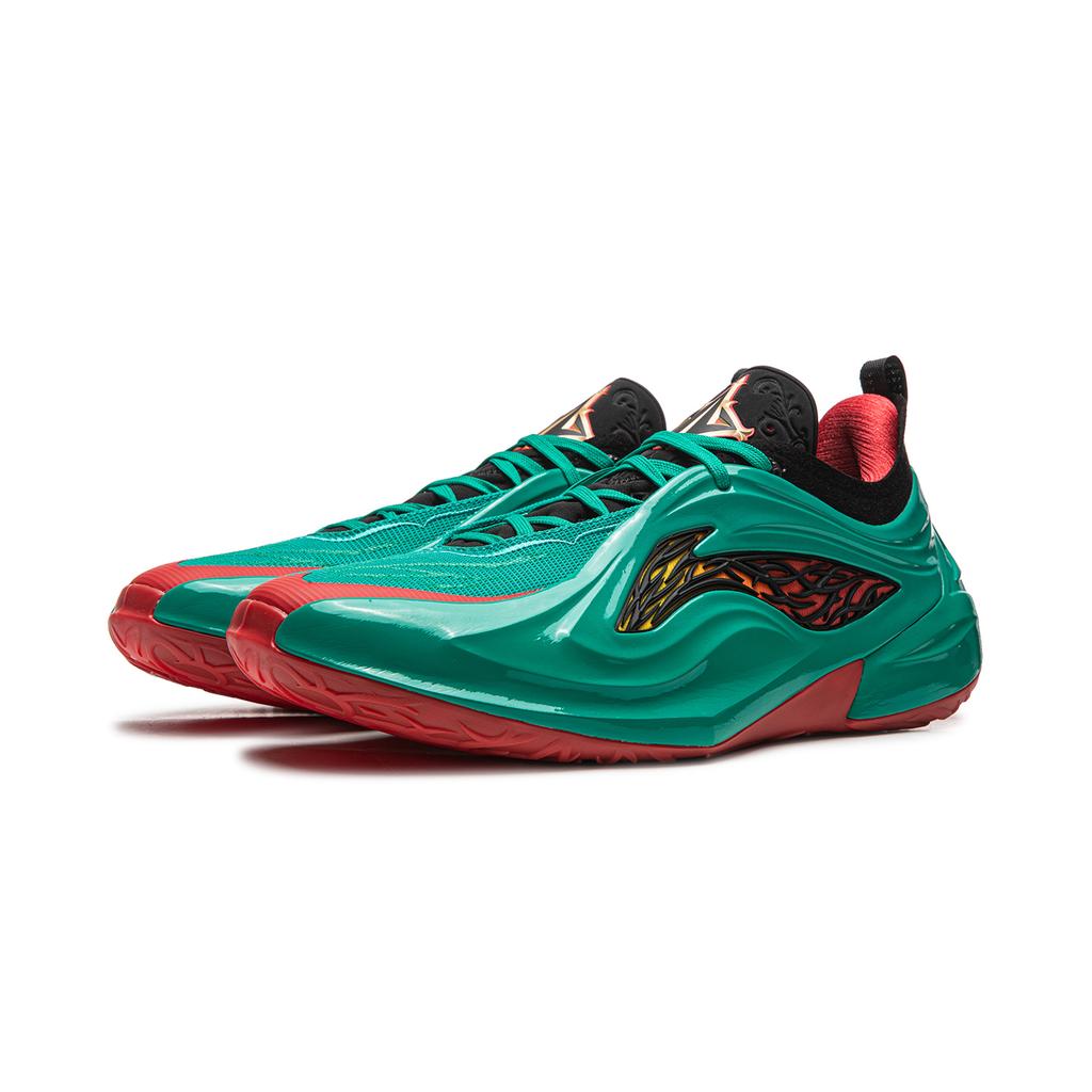 Li Ning JB4 Low Top Basketball Shoes Men's Black Green ABAV089-5