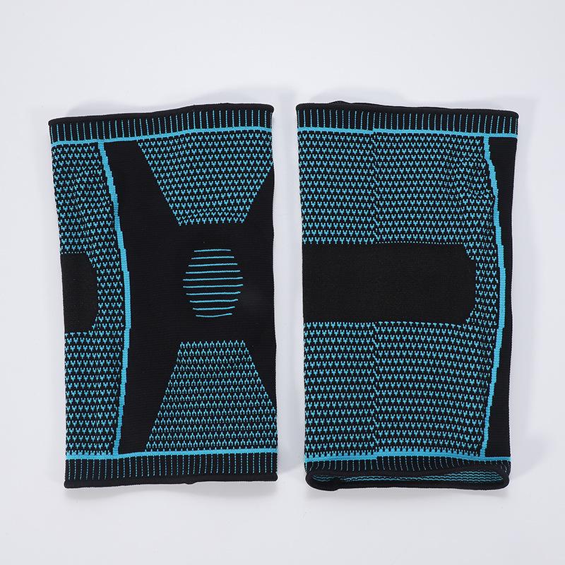 Silicone Spring Sports Knee Pads - Colored Knitted for Running and Mountaineering, Unisex