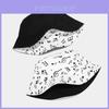 Music Note Pattern Wide Brim Fisherman Hat With Sun Protection For Women And Men