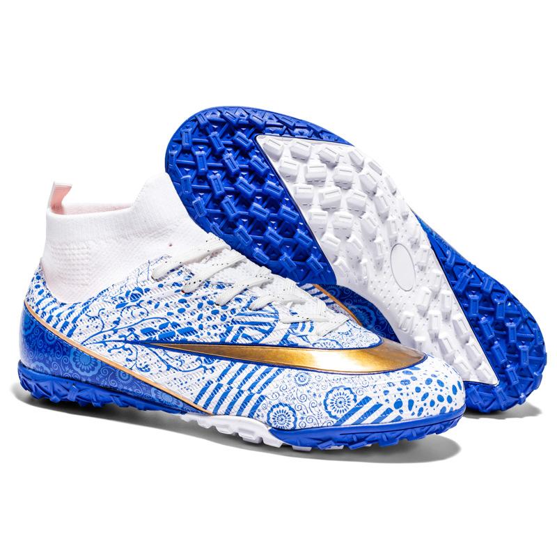 New High-top Football Shoes with Broken Nails, Youth and Students Training Shoes, Long Nails, Sports Shoes.