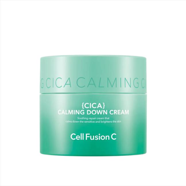 CELL FUSION C Cica Calming Down Cream 50ml, Soothing, Repairing, Moisturizing, Korean Cosmetics, Kbeauty