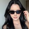 Y2K Future Technology Sense Cat Eye Sunglasses New Fashionable Large Frame UV Resistant Glasses UV400 Shades Eyewear