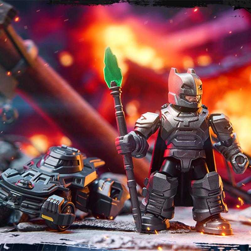 1/12Pcs Blokees DC Hero Batman Building Block Stitching Toy Batman Batmobile Action Figure Collectible Child Christmas Gift