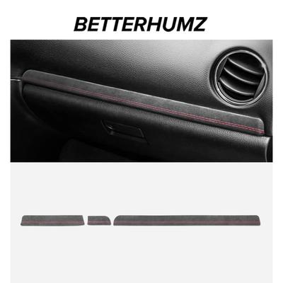 Betterhumz For Mazda 6 2003-2015 Made of Alcantara Co-pilot Dashboard Panel Trim Stickers Tuning Decor Car Interior Accessories