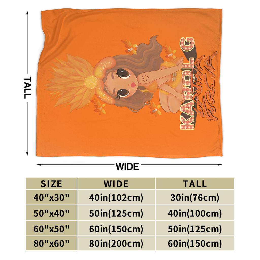 Karol G Tropicoqueta Album Blanket Coral Fleece Plush Printed Multifunction Warm Throw Blankets for Bedding Car Quilt