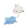 Double-Sided Flip Rabbit Elephant Toy PP Cotton Cartoon Rabbit Stuffed Doll  Children Girls Boys