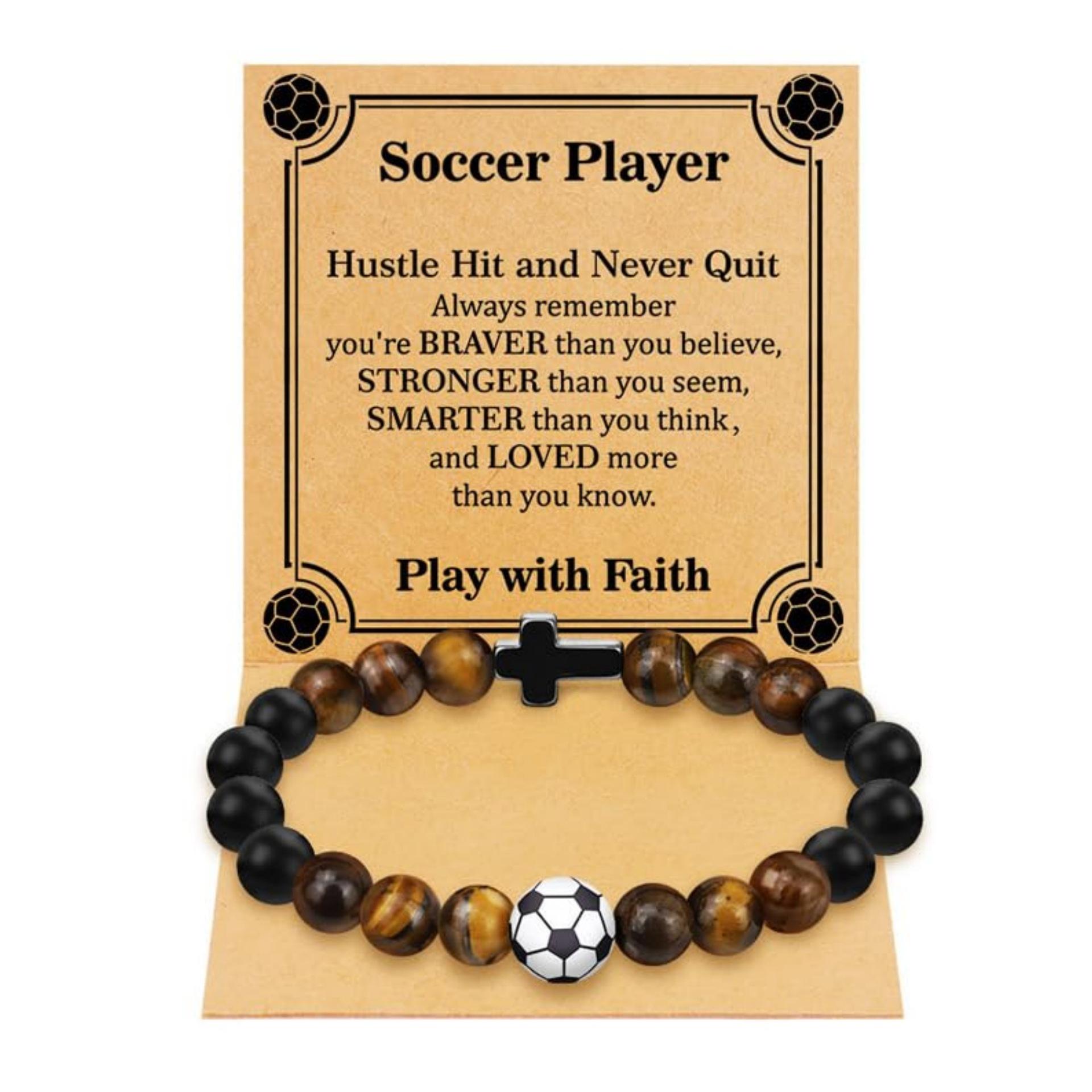 Tiger s Eye Cross Bracelet Tiger s Eye Black Frosted Beaded Sports Bracelet Tiger s Eye Rugby Faith Bracelet