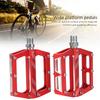 Mountain Bike Aluminum Alloy Bearings Pedal Road Cycling Flat Pedal Bike   Adapter Parts