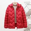 Women's Short Lightweight Down Padded Jacket for Autumn & Winter - Hooded, Ideal for Mothers