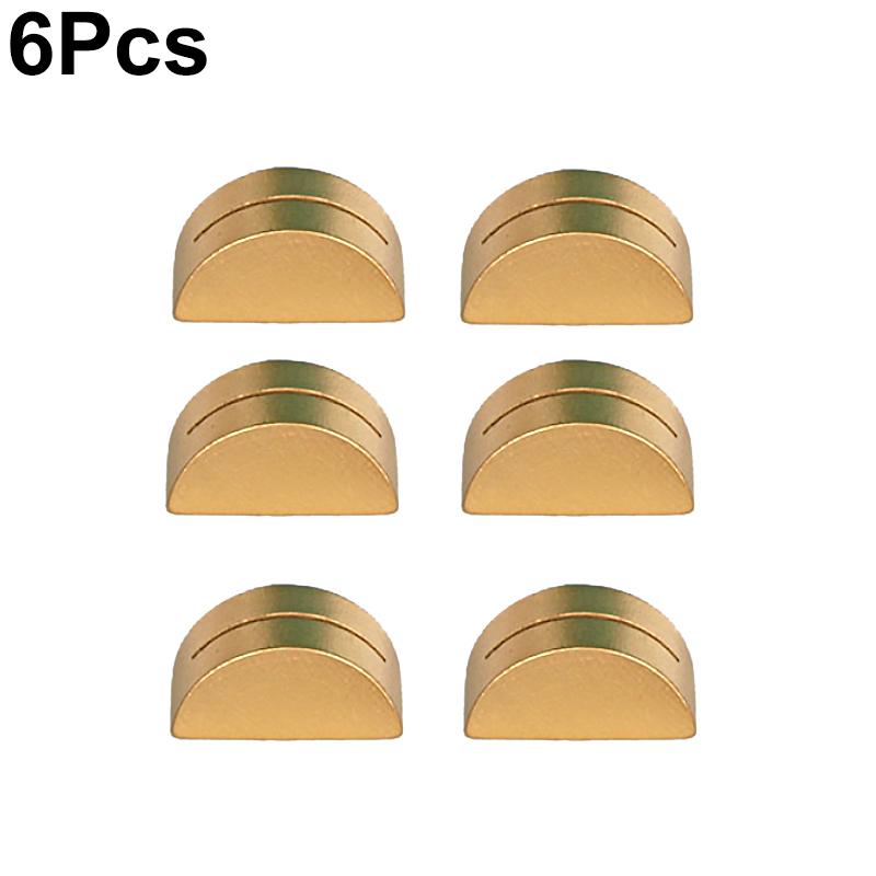 1/6/12pcs Memo Clip Notepaper Half Circle Design Ornament Crafts Party Note Holder Photo Card Holder Multipurpose Gold