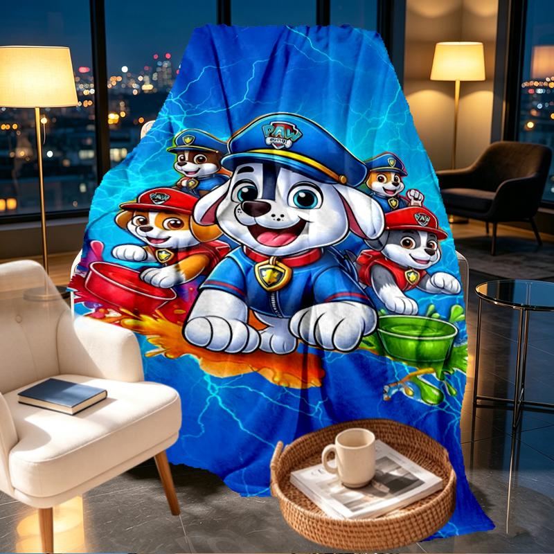 PAW Patrol Print Blanket - Soft & Comfortable, for Bedroom, Travel, Sofa, Home Decoration - Birthday Christmas Gift for Friend