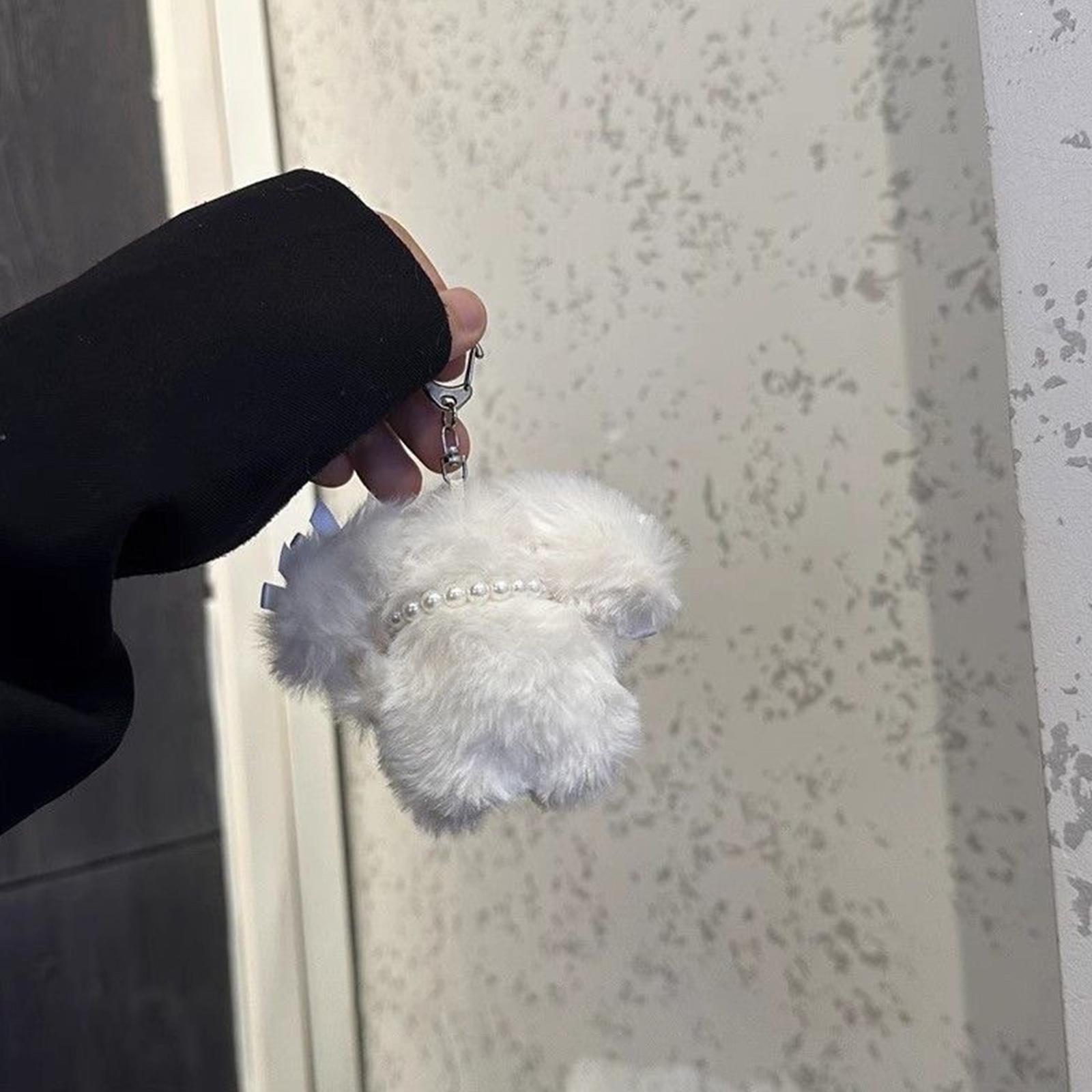 Милый брелок-подвеска в виде собаки-бантика — фото 7