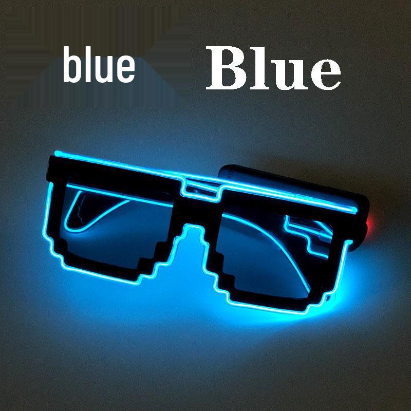 LED Mosaic Party Sunglasses - Cool Night Glow Glasses for Birthdays, Concerts, and Nightclubs