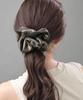 VINGTAINE Metallic Scrunchie Hair Accessory for Gorgeous and Elegant for Updos, Adults, Women's HS-224-BLACK