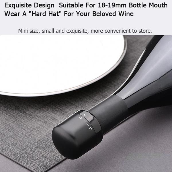 1PC Red Wine Vacuum Pump Stoppers Mini Plug Bottle Cap Champagne Stopper Sealer Wine Supplies