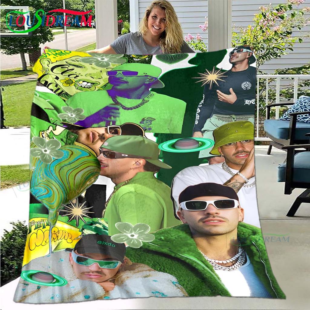 100% Polyester Pop Singer F-Ferxxo Four Seasons Blanket Sofa Cover Travel Bed Plush Blanket Travel Office Break Blanket Gift