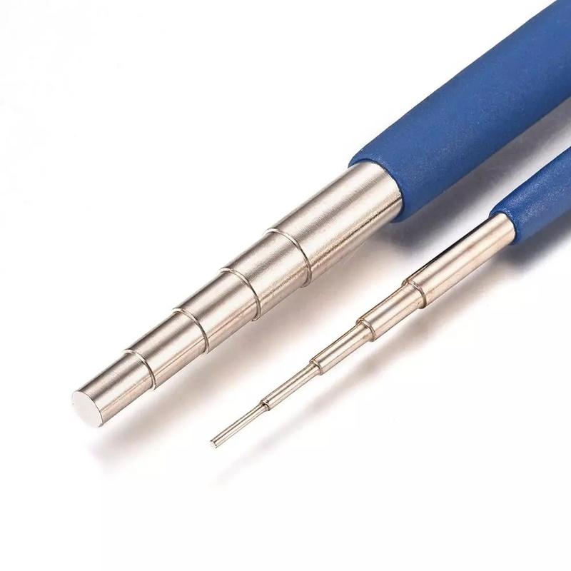 2pcs/set Iron Wire Winding Rods Wire Wrapping Tool DIY Jewelry Making,Loop Size:1.5mm/1.7mm/2.7mm/3.8mm/5mm/6mm/7mm/8mm/9mm/10mm