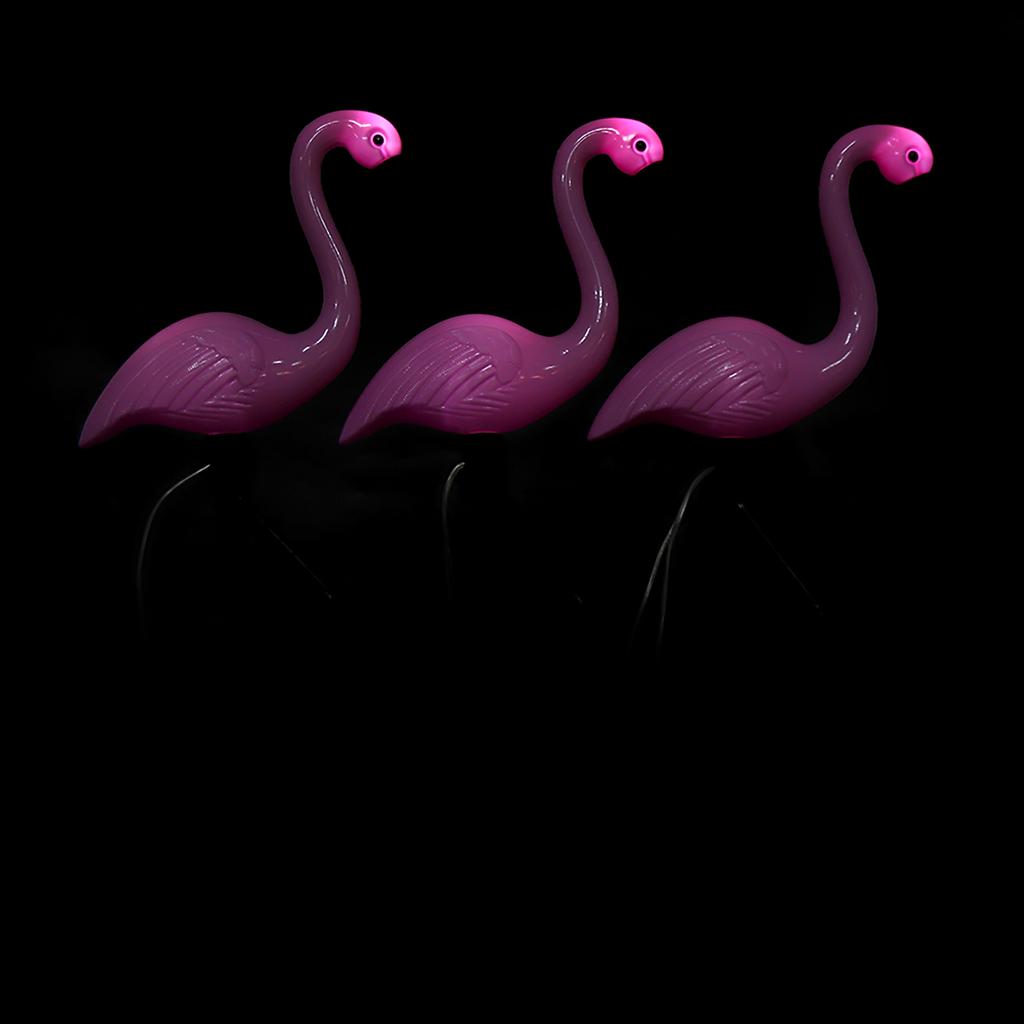 3 In 1 LED Flamingo Solar Power Light for Outdoor Waterproof Yard Garden Lawn Lamp