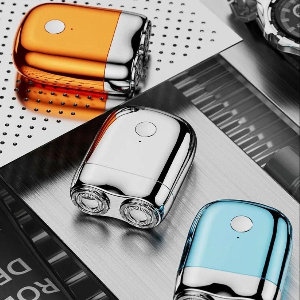 Ultra Clean Mini Electric Shaver Magnetic Facial Beard Trimmer Pocket Double Head Razor  Face Body