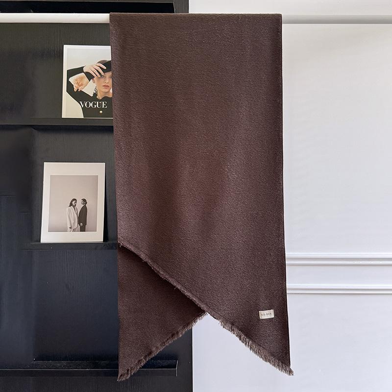 New Winter Cashmere Scarf For Women Soft Solid Color Tassel Shawl Wrap Thick Warm Blanket Echarpe Pashmina Female Scarves