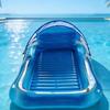 Modern PVC Pool Lounger Innovative Water Sprinkling Technology Tanning Pool Float Detachable Headrest Mattress