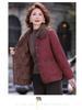 Stylish Women's Cotton Jacket: Short, Warm Winter Outerwear for Women Aged 40-50