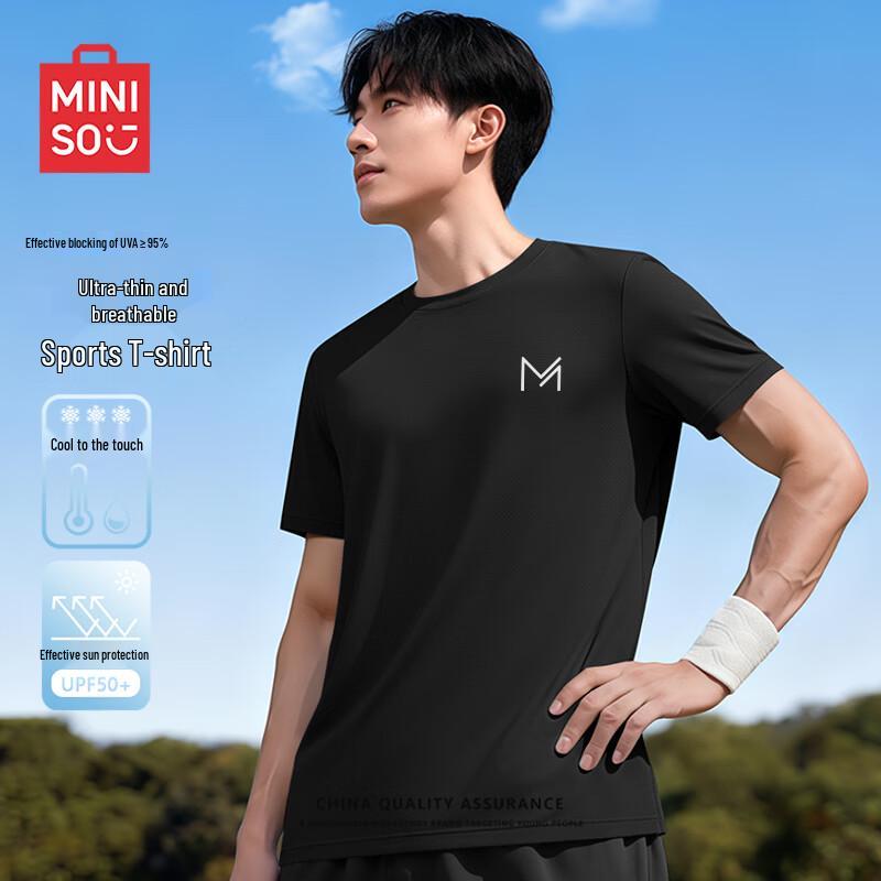 MINISO Men s Cooling Breathable Ice Silk T-Shirt L