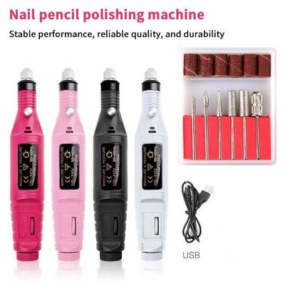 Professionelles starkes Funktions-Nagelbohrer-Maschinen-Set Elektrischer Nagel-Schleifer Gel-Nagellack-Entferner Werkzeug Bohrer Maniküre Nagelzubehör