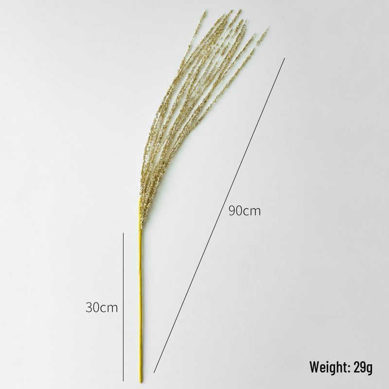 NUCHI 90CM Glitter Sequin Tassel Wheat Ear Picks for Christmas Trees, Wreaths, and Vines