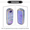 A ABSOPRO Key Fob Cover for Mazda CX-3 CX-4 3 Button Porcelain Pattern Fashion