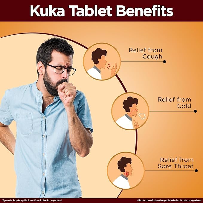 Multani Kuka Tablets For Throat Comfort Dryness Support Ayurvedic Oral Care Lozenges 100 Tablets Pack Of 2 Daily Use