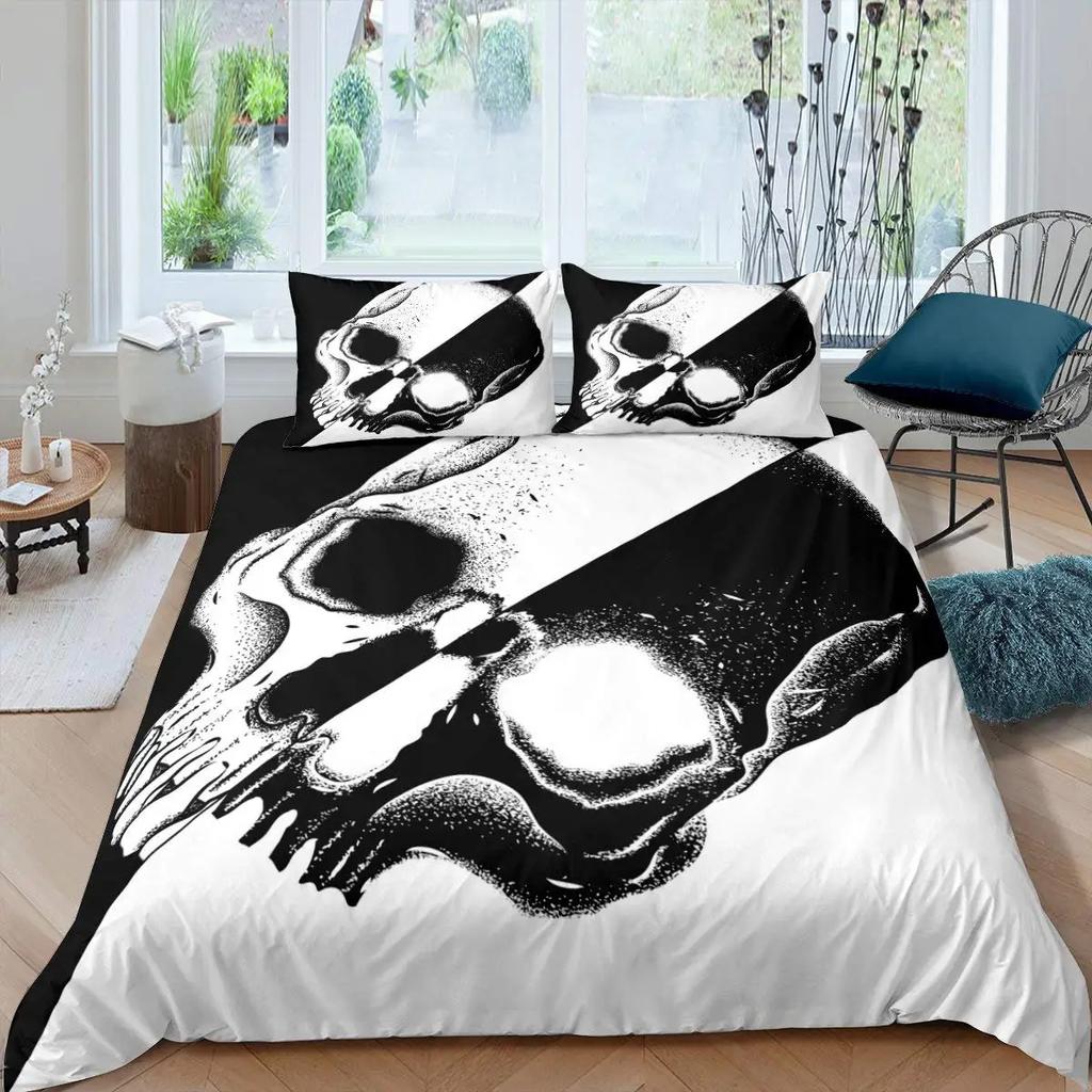 Yin Yang Duvet Cover Set Boho Trippy Psychedelic Art Comforter Cover Gossip Bedding Sets Traditional Ying Yang Theme Bedspreads