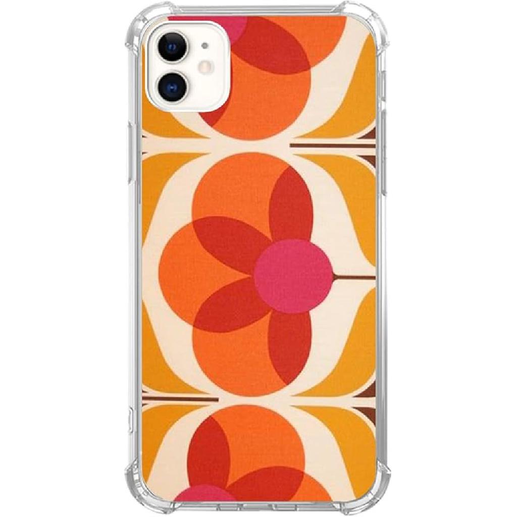 Trippy Psychedelic Flowers Phone Case for iPhone 11, Indie Hippie Colorful Eyes Flower Cover for Teens Women Men, Soft TPU Shockproof Case for iPhone