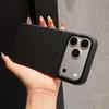 For iPhone 13 14 15 16 17 18 Pro Max Large Window Leather Texture Shockproof Soft Phone Case Cover