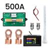 9 in 1 DC 7-200V 20-500A Digital Display DC Power Supply Voltmeter Ammeter Battery Capacity Tester Battery Fuel Gauge Meter