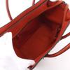 Celine Luggage Handbag Micro Shopper Red/Orange Leather Women Used