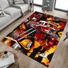 1PC Firefighter Firetruck Non-Slip Floor Carpet Compatible for Office&Living Room&Bedroom&Dining Room - Flat- Soft & Pattern, Vibrant Colors-W248
