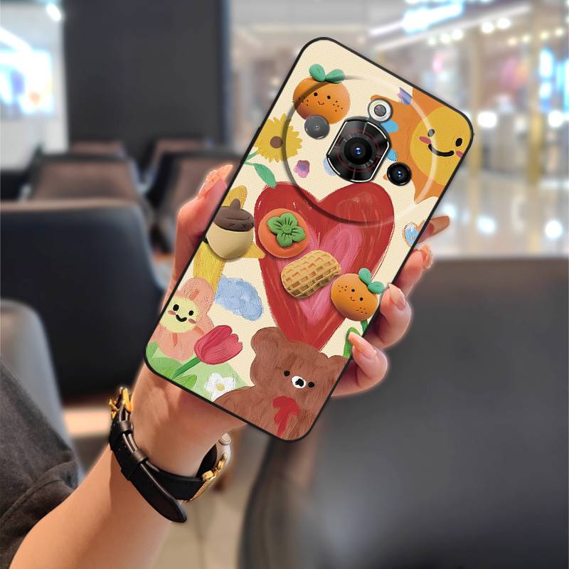 Anti-dust Cute Phone Case For ZTE Nubia Focus Pro 5G Soft Case Cartoon Back Cover Silicone Animals Waterproof Protective