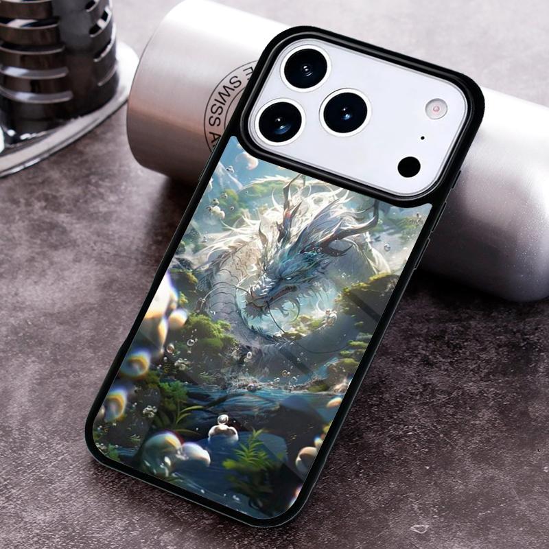 Exquisite Chinese Dragon Flying Pattern Phone Case for iPhone 17 16 15 Pro Max Air 14 13 12 11 Plus Shockproof Cover