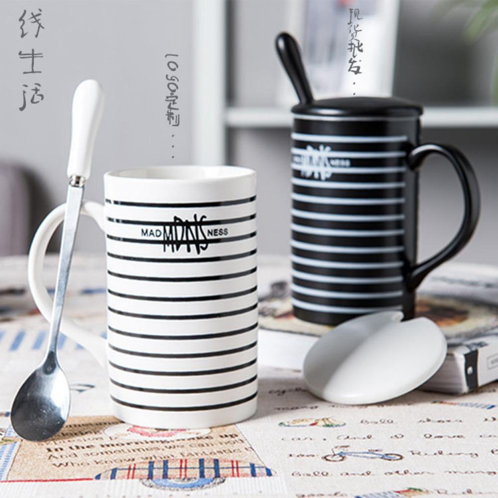 Neuer Keramikbecher Mode Milchkaffeetasse Büro Wasserbecher Paar Keramikbecher